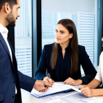Important Explanation Scene**

A real estate agent, fully clothed in professional attire, explaining documents to a family in a modern office. Use charts and diagrams. Emphasize clear and simple language. Safe for work, appropriate content, modest clothing, perfect anatomy, natural proportions, professional.

**