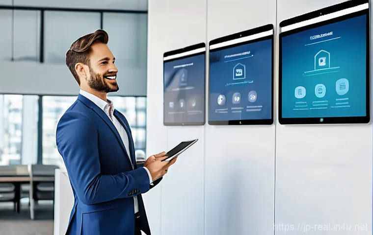 공인중개사 부동산 중개 플랫폼 활용 사례 - **Immersive VR/AR Property Tour Experience**
    A cozy, modern living room bathed in natural light,...