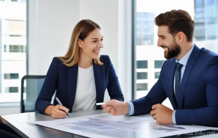 공인중개사로서 성공적인 고객 상담 사례 - **Prompt 1: Happy Family in a New Home**
    A vibrant, naturalistic photo of a young family – a mot...