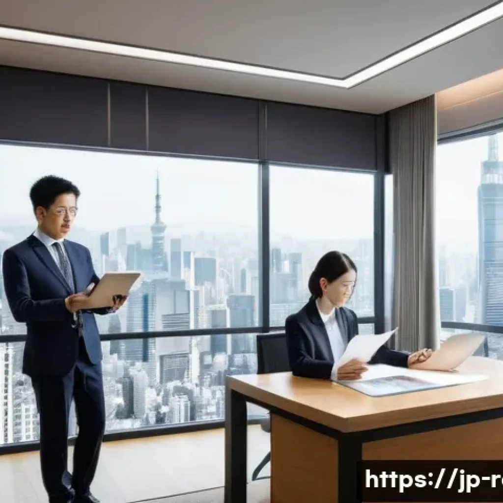 공인중개사와 부동산 관련 정책 이해 - A professional Japanese licensed real estate transaction specialist (公認不動産取引士) explaining complex ho...