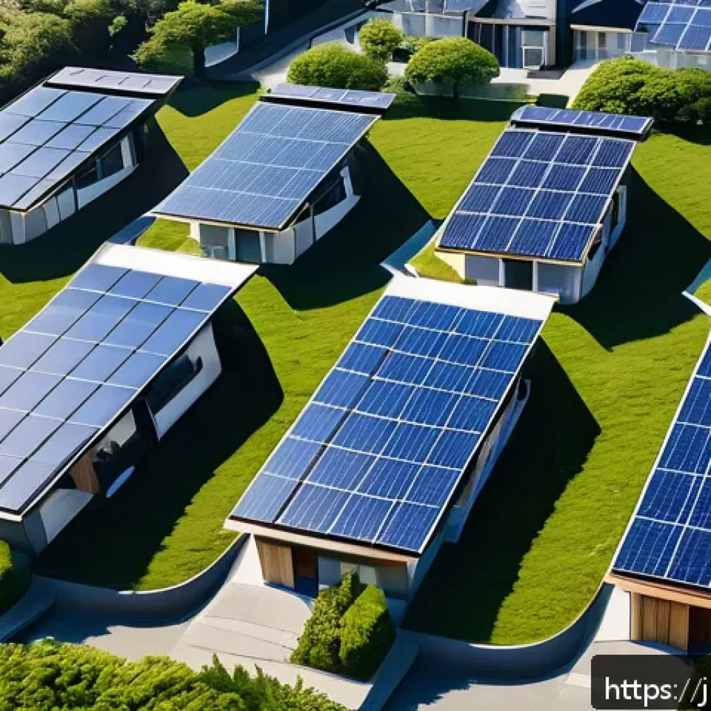 공인중개사와 지역 부동산 정책 변화에 대한 연구 - A vibrant Japanese suburban neighborhood emphasizing sustainable housing: modern eco-friendly homes ...