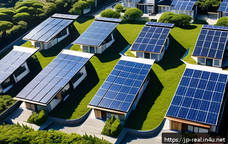 공인중개사와 지역 부동산 정책 변화에 대한 연구 - A vibrant Japanese suburban neighborhood emphasizing sustainable housing: modern eco-friendly homes ...