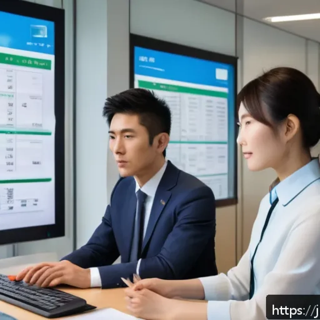 공인중개사와 부동산 정책 변화의 사회적 영향 분석 - A modern Japanese urban housing scene showing a young freelance professional reviewing a complex mor...